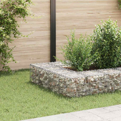Vidaxl Gabion Pflanzer erhöhte Würfel 30x30x30 cm Stahldraht
