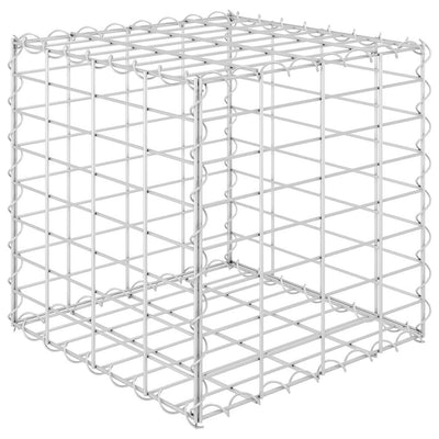 Vidaxl Gabion Pflanzer erhöhter Würfel 40x40x40 cm Stahldraht