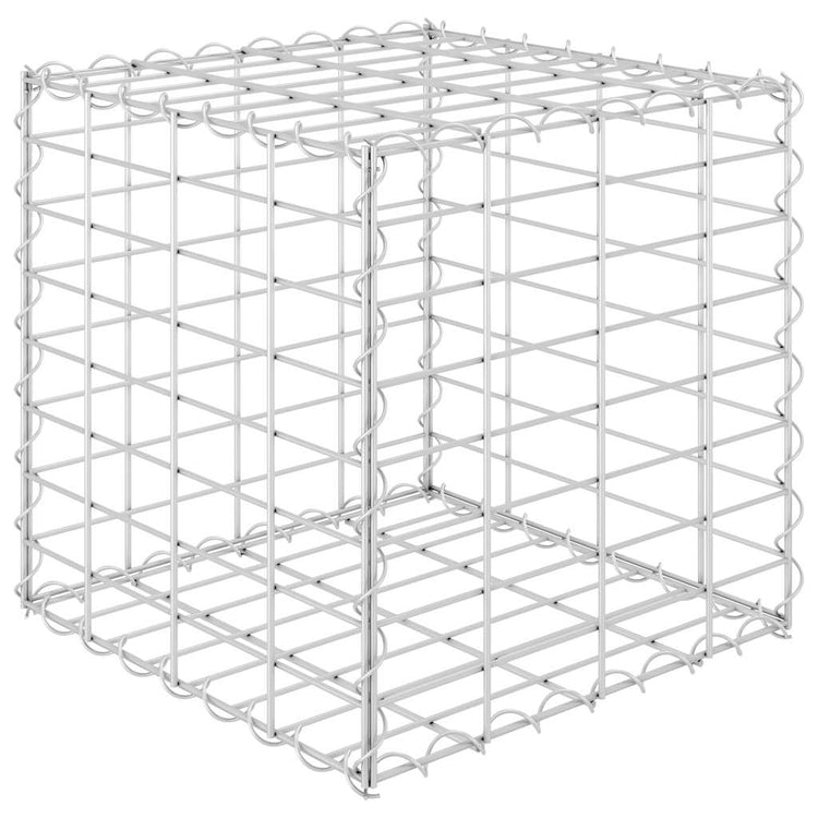 Vidaxl Gabion Pflanzer erhöhter Würfel 40x40x40 cm Stahldraht