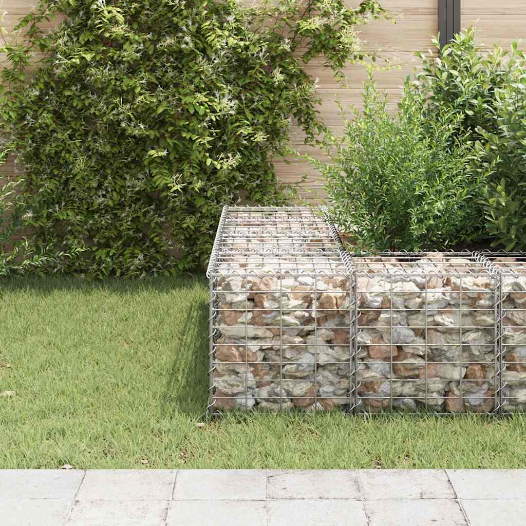 Vidaxl Gabion Pflanzer erhöhter Würfel 40x40x40 cm Stahldraht