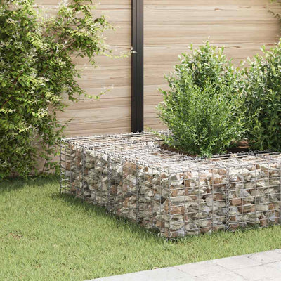 Vidaxl Gabion Pflanzer erhöhter Würfel 40x40x40 cm Stahldraht