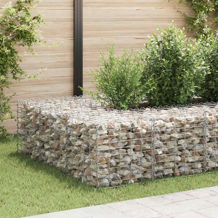 Vidaxl Gabion -Pflanzer erhöhte Würfel 50x50x50 cm Stahldraht