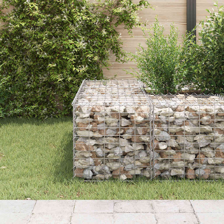 Vidaxl Gabion -Pflanzer erhöhte Würfel 50x50x50 cm Stahldraht