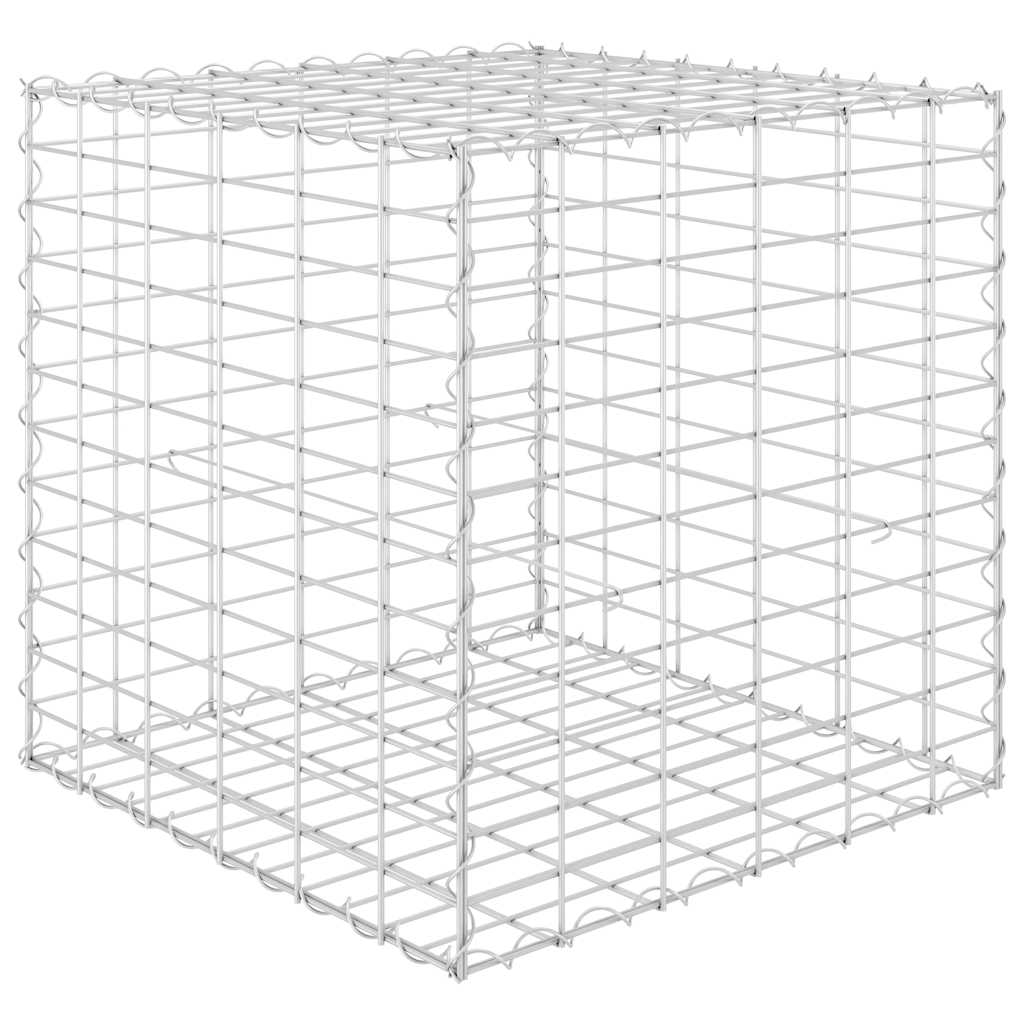 Vidaxl Gabion Pflanzer erhöhter Würfel 60x60x60 cm Stahldraht