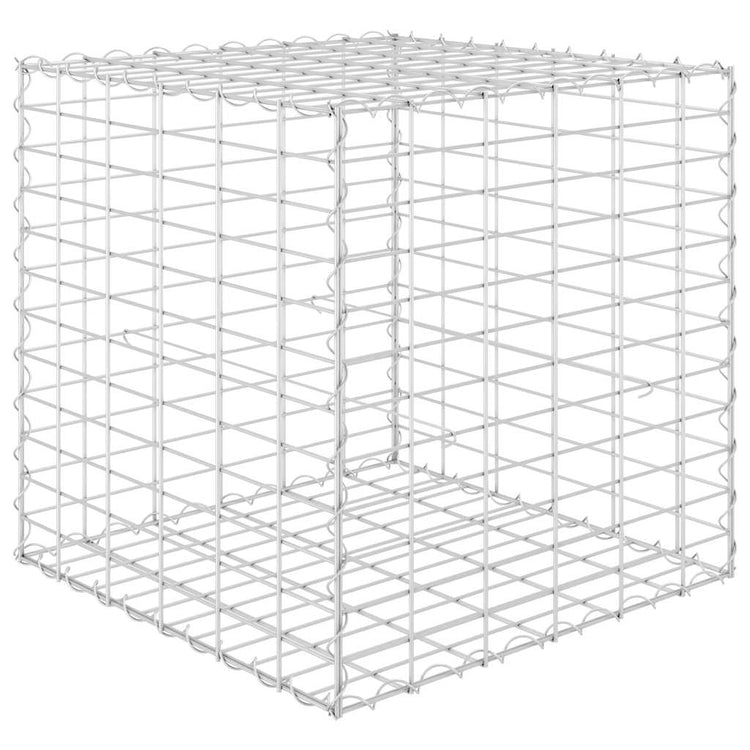 Vidaxl Gabion Pflanzer erhöhter Würfel 60x60x60 cm Stahldraht