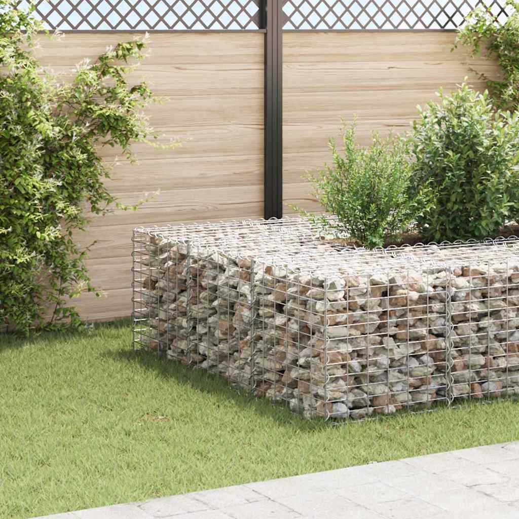 Vidaxl Gabion Pflanzer erhöhter Würfel 60x60x60 cm Stahldraht