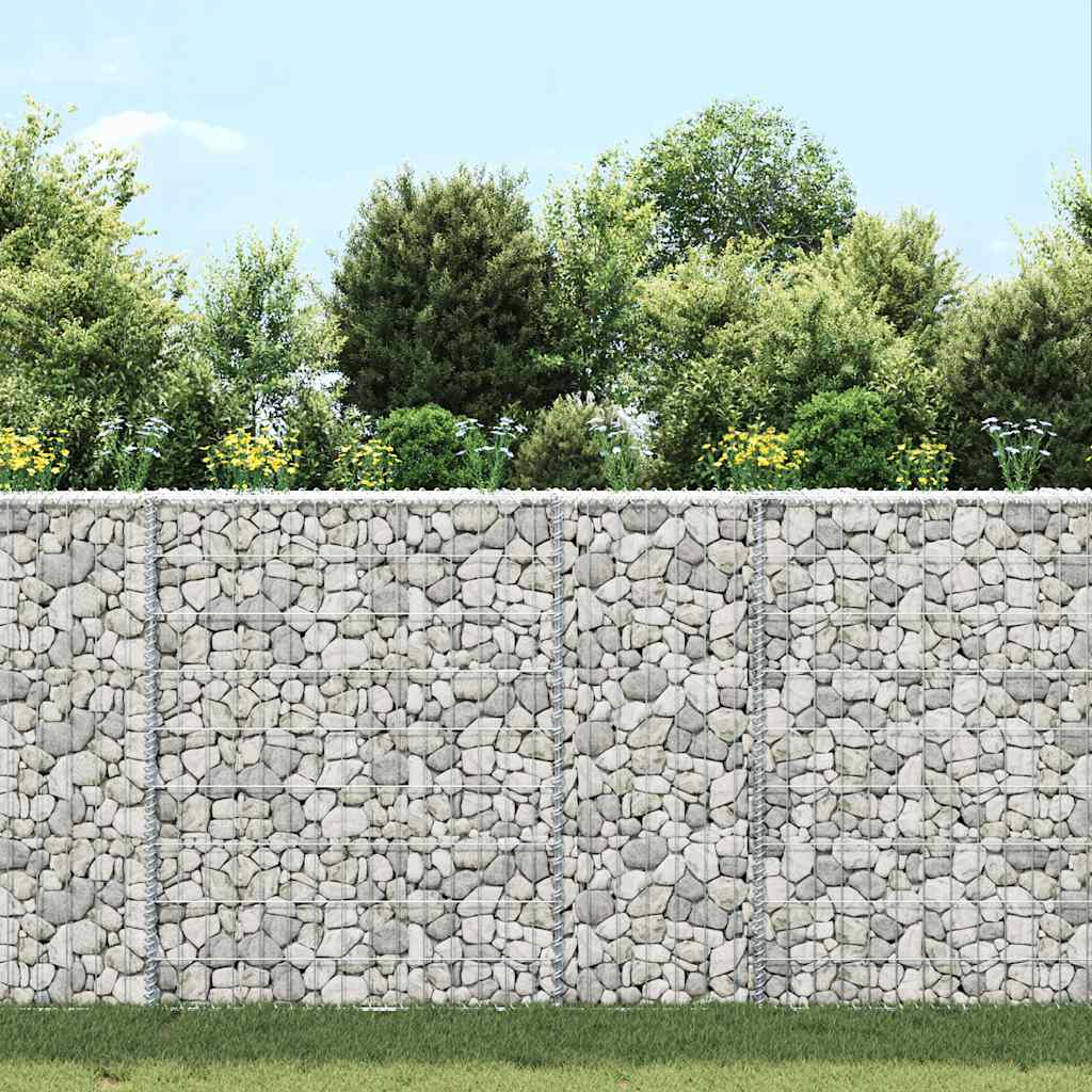 Vidaxl Gabion Planning Bucks Trapez 80x20x100 cm verzinkter Stahl