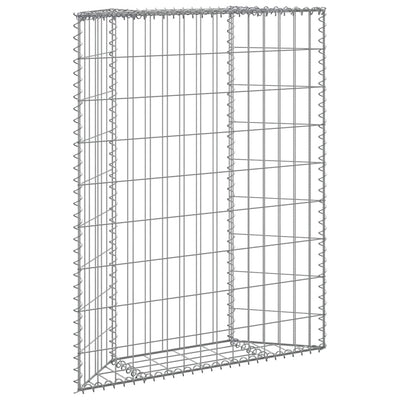 Vidaxl Gabion Planning Bucks Trapez 80x20x100 cm verzinkter Stahl