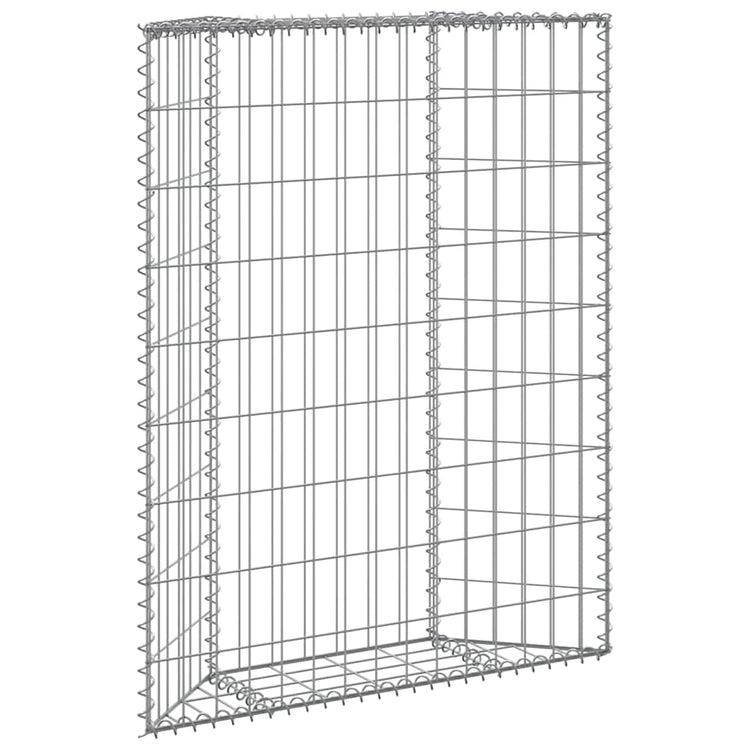 Vidaxl Gabion Planning Bucks Trapez 80x20x100 cm verzinkter Stahl