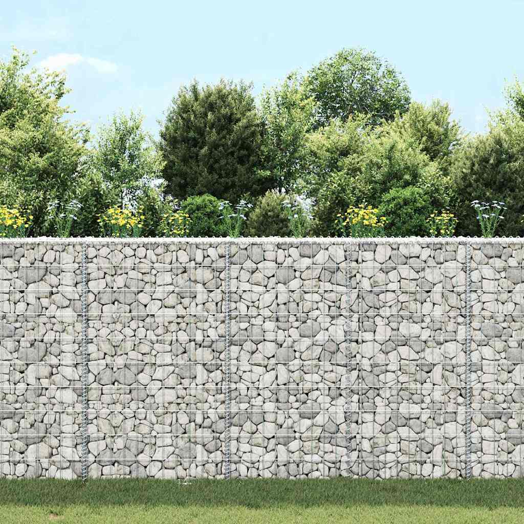 Vidaxl Gabion Planning Bucks Trapez 100x20x100 cm verzinkter Stahl