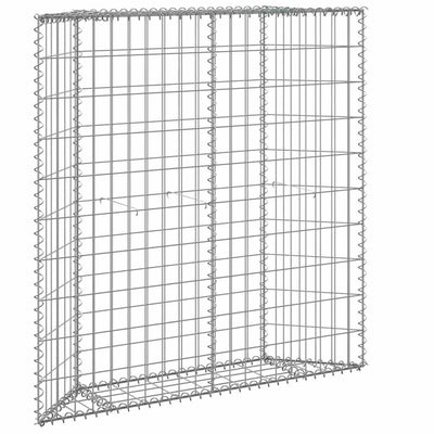 Vidaxl Gabion Planning Bucks Trapez 100x20x100 cm verzinkter Stahl
