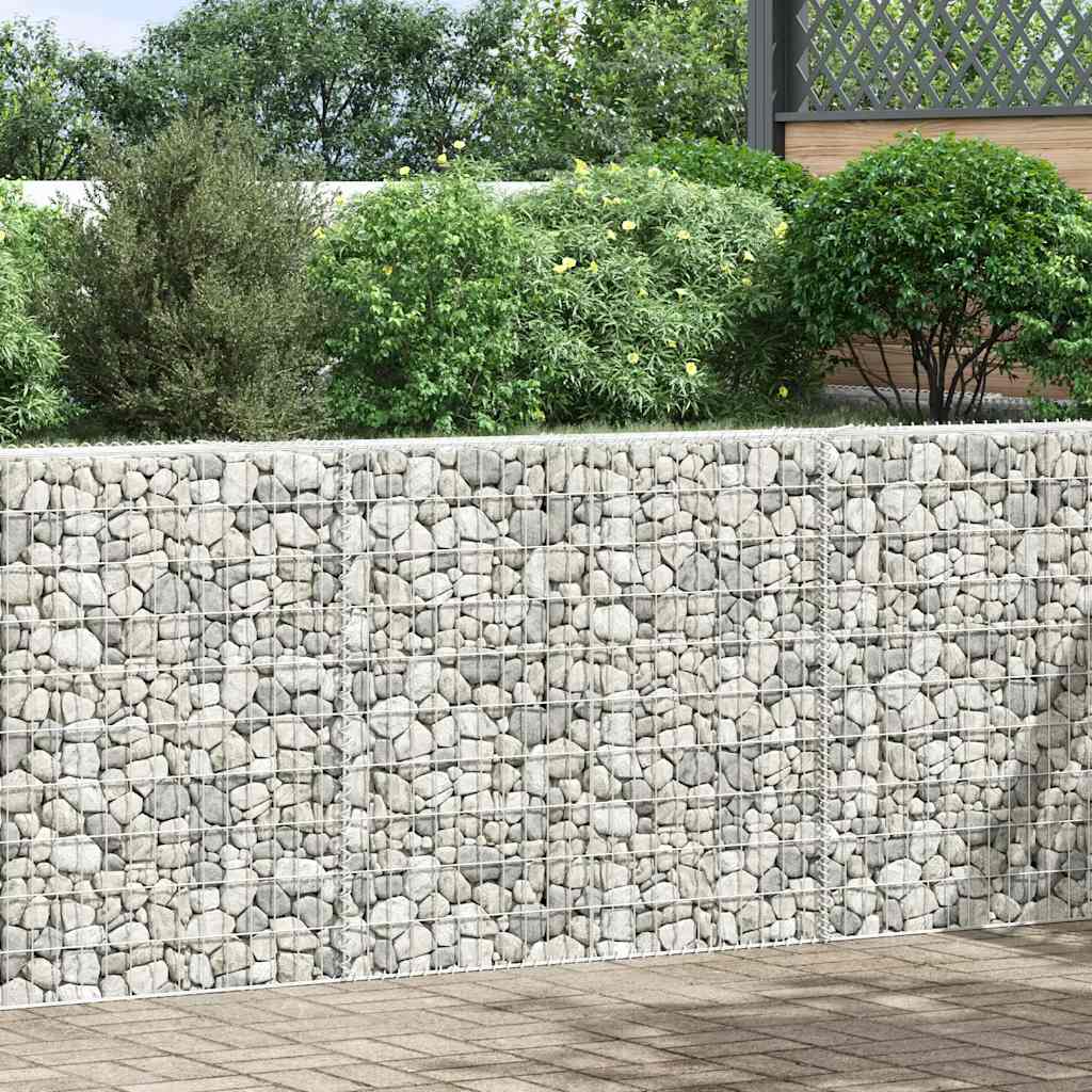 VIDAXL GABION PLANS EIGER TRAPEZIUM 150 x 20 x 100 cm verzinkter Stahl