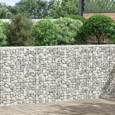 VIDAXL GABION PLANS EIGER TRAPEZIUM 150 x 20 x 100 cm verzinkter Stahl