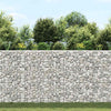 VIDAXL GABION PLANS EIGER TRAPEZIUM 150 x 20 x 100 cm verzinkter Stahl