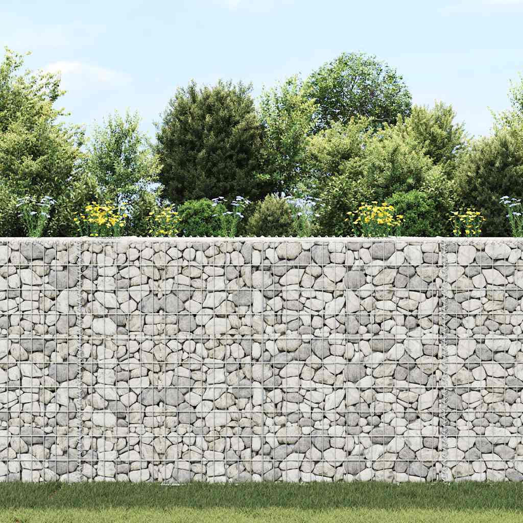 VIDAXL GABION PLANS EIGER TRAPEZIUM 150 x 20 x 100 cm verzinkter Stahl