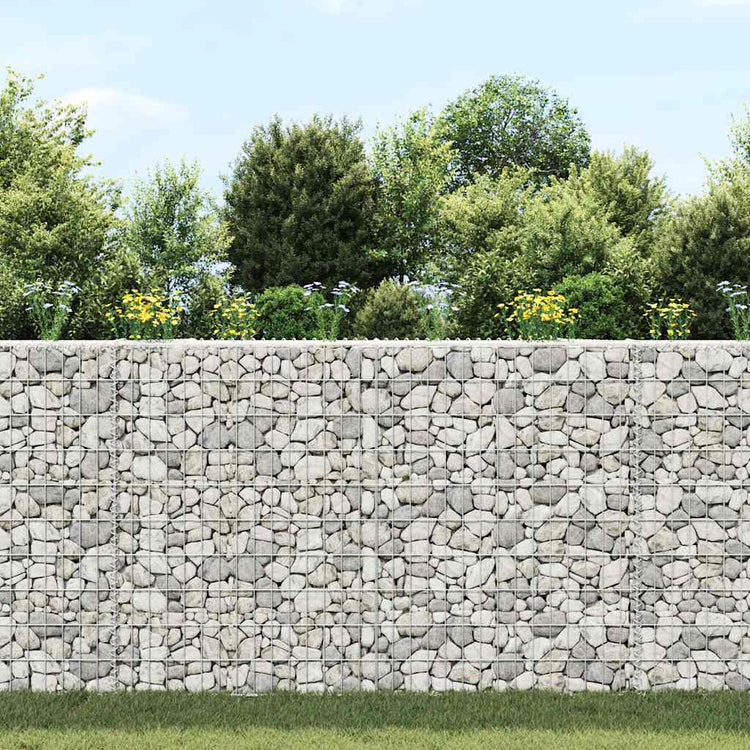 VIDAXL GABION PLANS EIGER TRAPEZIUM 150 x 20 x 100 cm verzinkter Stahl
