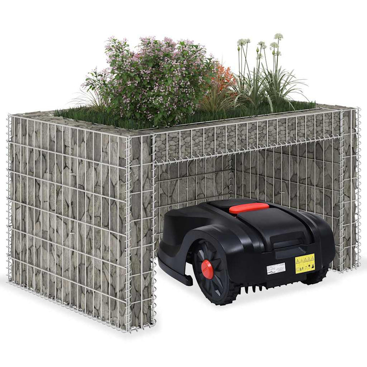 Vidaxl Rasenmäherdach mit Pflanzer 110x80x60 cm Stahldraht