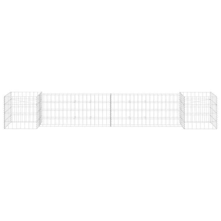 Vidaxl Gabion Planungsbox H-förmig 260 x 40 x 40 cm Stahldraht