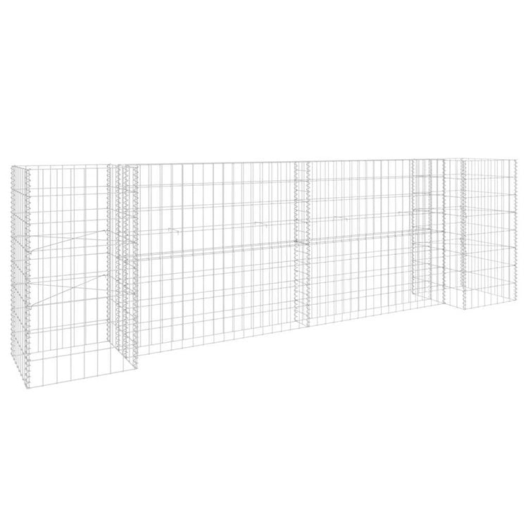 Vidaxl Gabion-Pflanzer H-förmig 260 x 40 x 80 cm Stahldraht