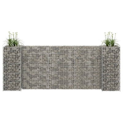 Vidaxl Gabion Planungsbox H-förmig 260x40x100 cm Stahldraht
