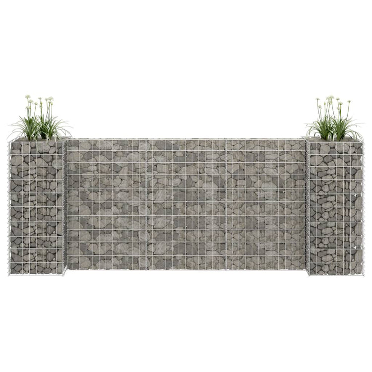 Vidaxl Gabion Planungsbox H-förmig 260x40x100 cm Stahldraht
