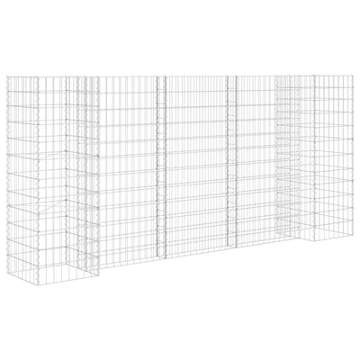 Vidaxl Gabion-Pflanzer H-förmig 260x40x120 cm Stahldraht
