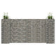 Vidaxl Gabion-Pflanzer H-förmig 260x40x120 cm Stahldraht