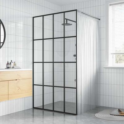 Vidaxl Walk -in Duschwand 100x195 cm transparentes Temperaturglas