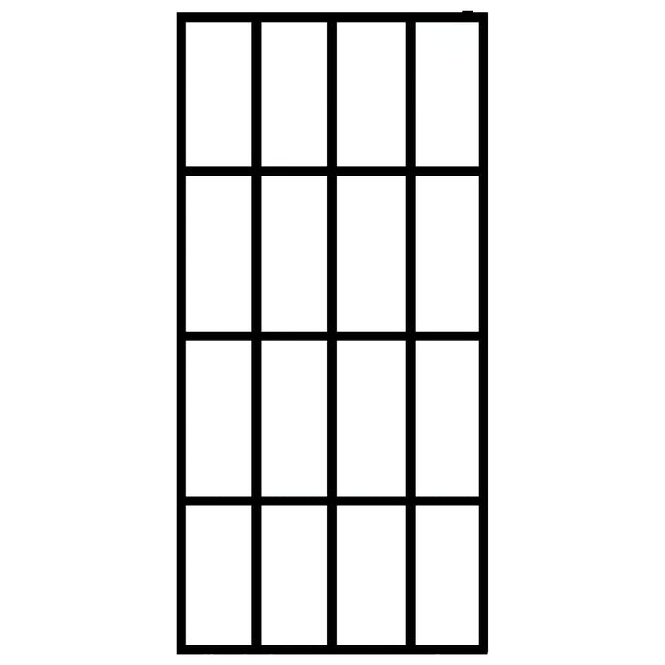 Vidaxl Walk -in Duschwand 140x195 cm Transparent Tempered Glas