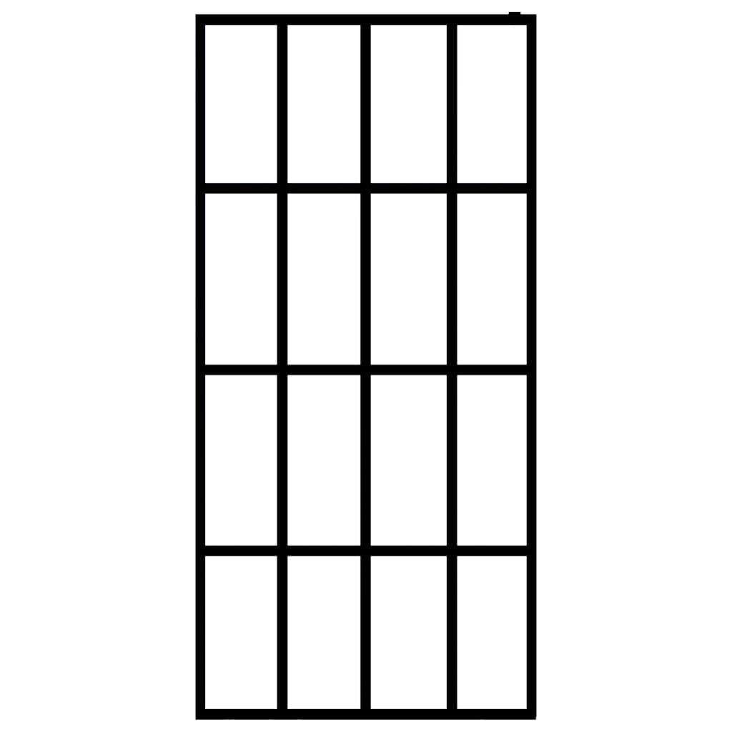 Vidaxl Walk -in Duschwand 80x195 cm MAT Temperiertes Glas