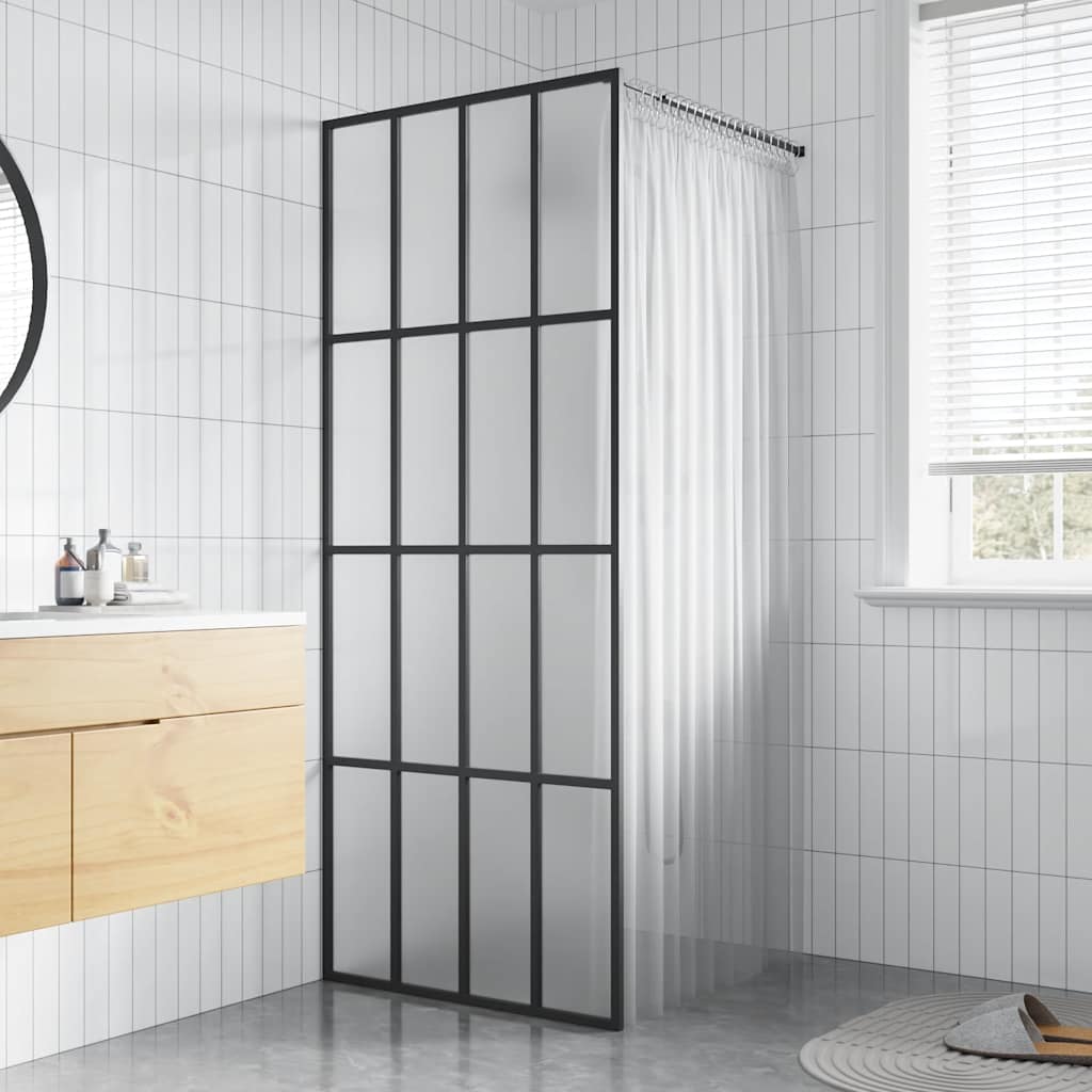 Vidaxl Walk -in Duschwand 80x195 cm MAT Temperiertes Glas