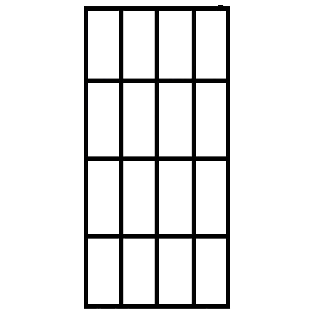 Vidaxl Walk -in Duschwand 90x195 cm mattem Glas