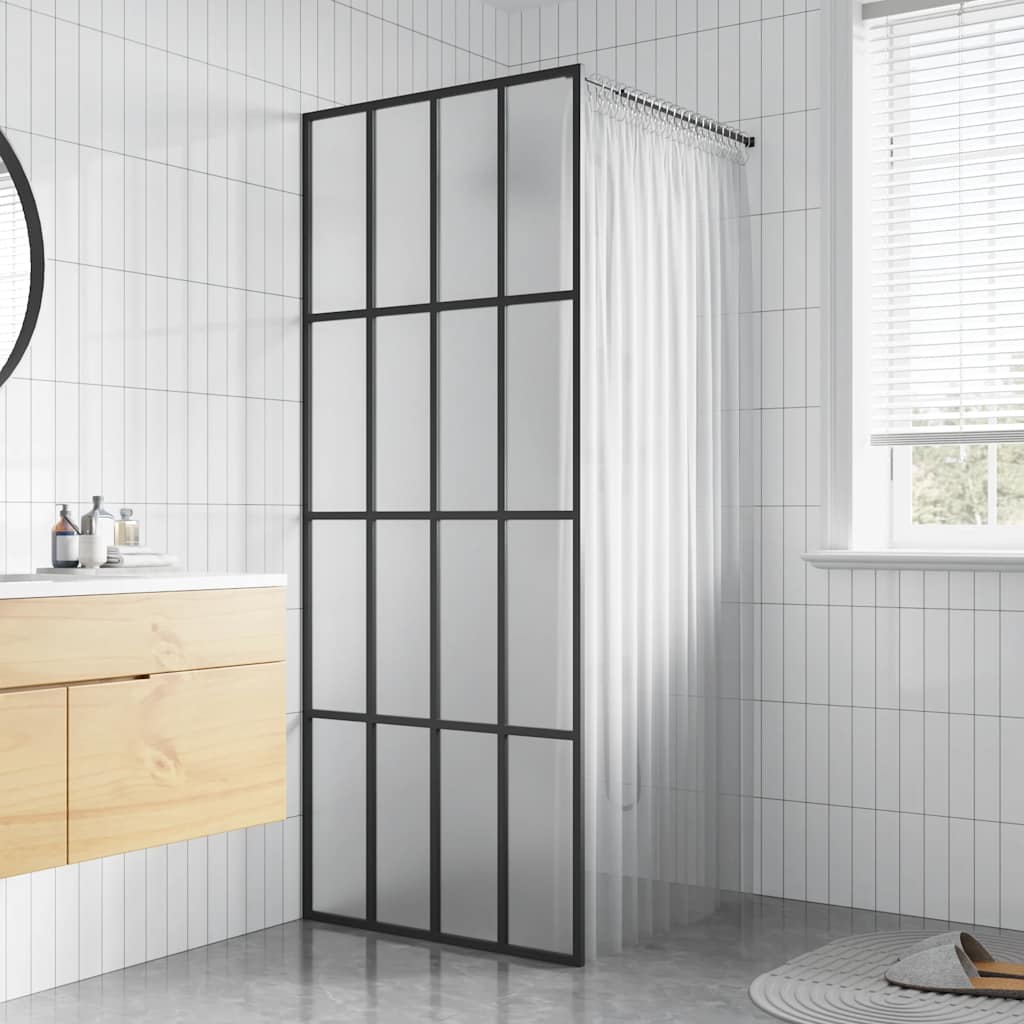 Vidaxl Walk -in Duschwand 90x195 cm mattem Glas