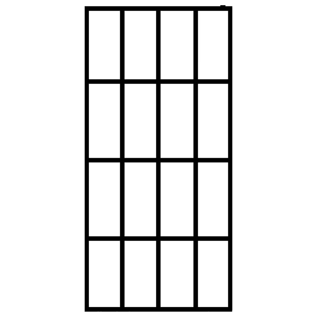 Vidaxl Walk -in Duschwand 100x195 cm MAT Temperiertes Glas