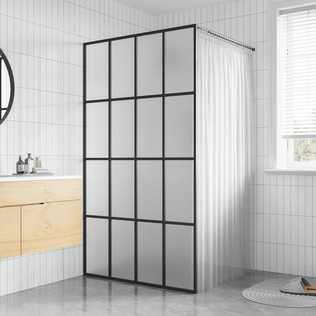 Vidaxl Walk -in Duschwand 100x195 cm MAT Temperiertes Glas