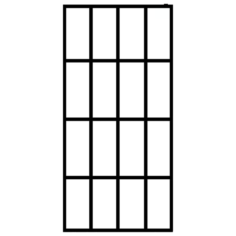 Vidaxl Walk -in Duschwand 118x190 cm Matte terminiertes Glas