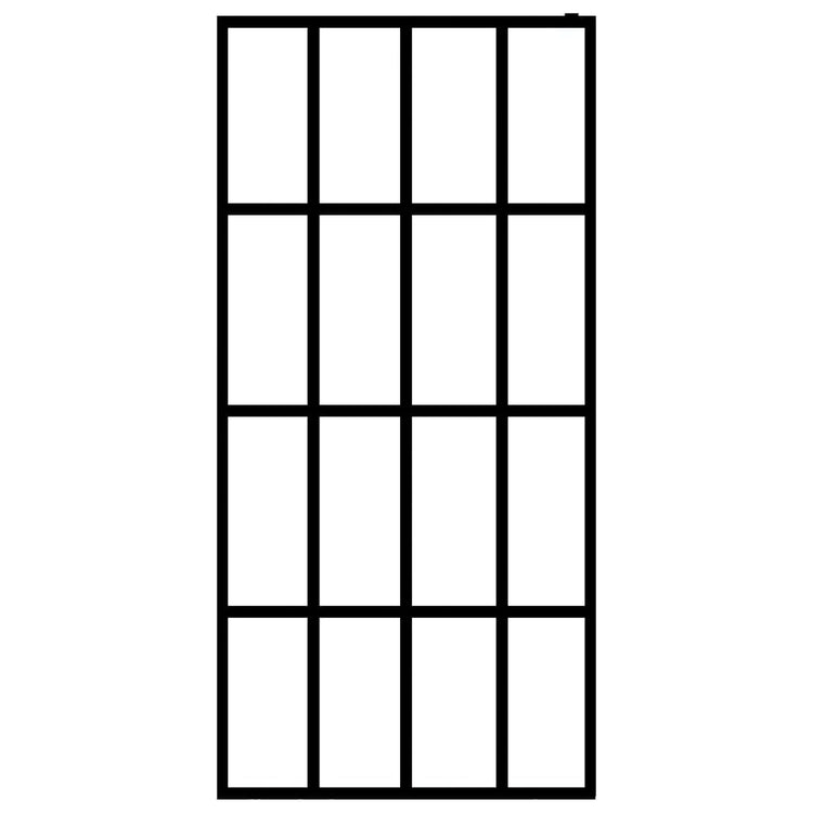 Vidaxl Walk -in Duschwand 140x195 cm Matte terminiertes Glas