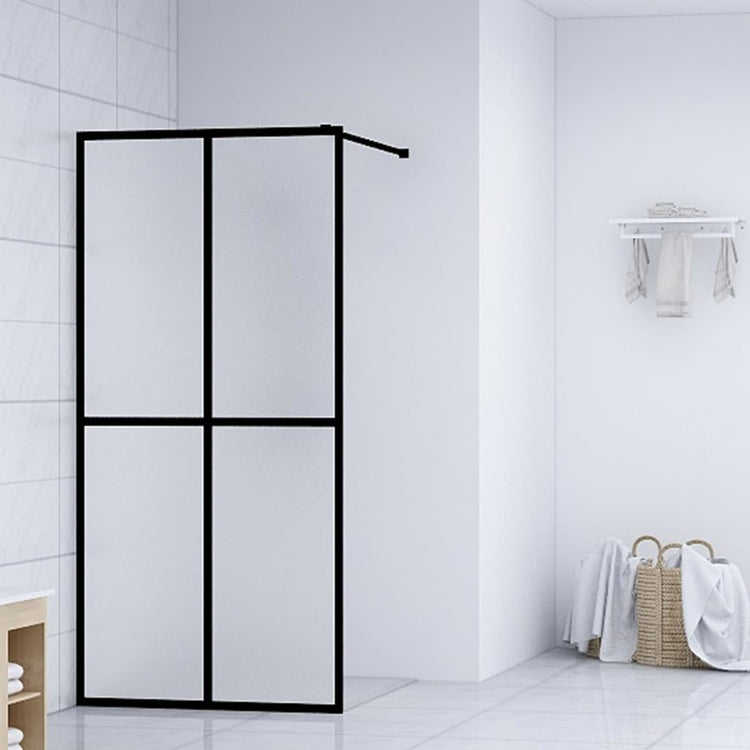 Vidaxx begehbare Duschkabine 80x195 cm aus mattem Hartglas