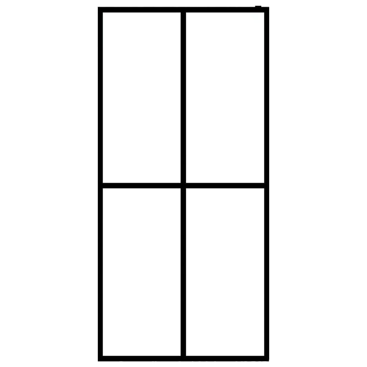 Vidaxl Walk -in Duschwand 90x195 cm mattem Glas