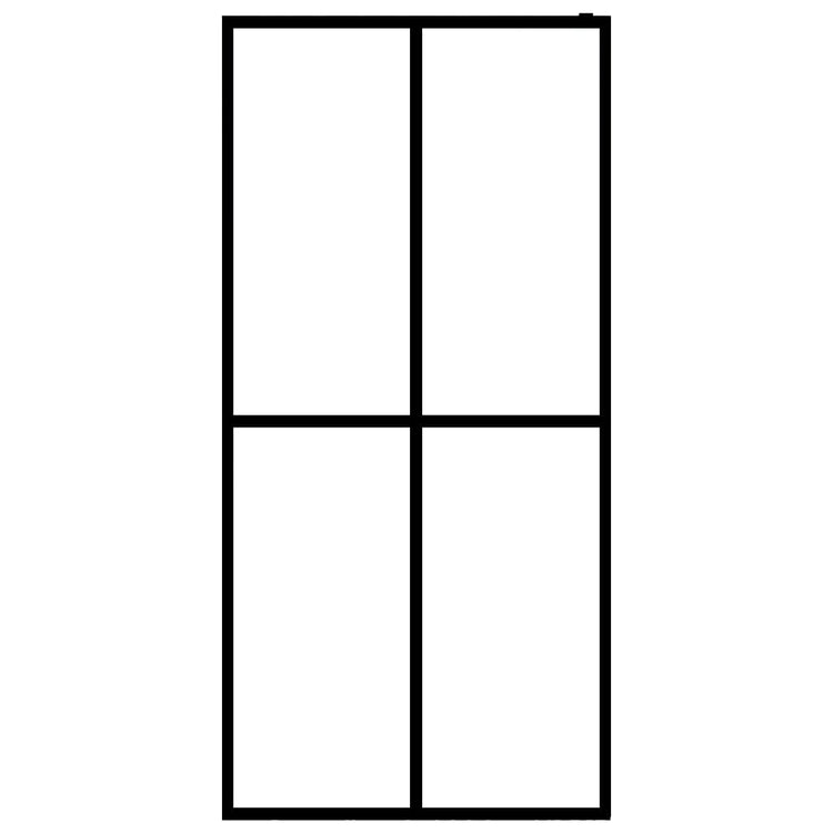 Vidaxl Walk -in Duschwand 118x190 cm Matte terminiertes Glas