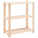 VIDAXL-LAGER RAK 3-LAYER 80X38X90 CM Festkiefer Holz 150 kg