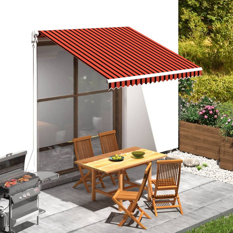 Vidaxl LaFeldoek 300x250 cm Leinwand orange und braun
