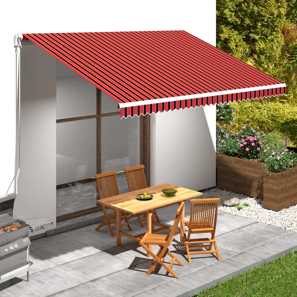 Vidaxl LaFeldoek 450 x 300 cm Leinwand Orange und Braun