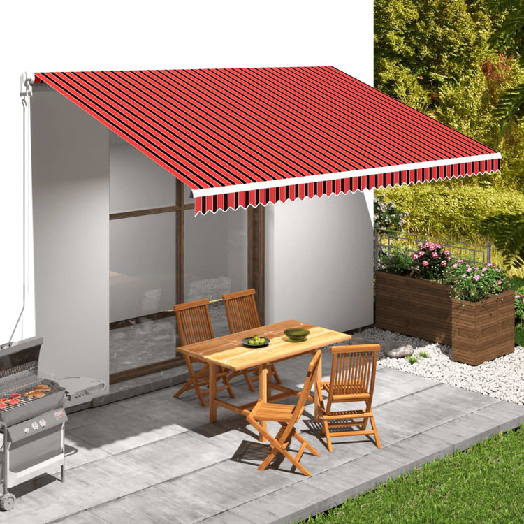 Vidaxl LaFeldoek 500x300 cm Leinwand Orange und Braun