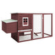 Vidaxl Chicken Coop mit Nacht Loft Wood Braun