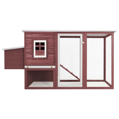 Vidaxl Chicken Coop mit Nacht Loft Wood Braun