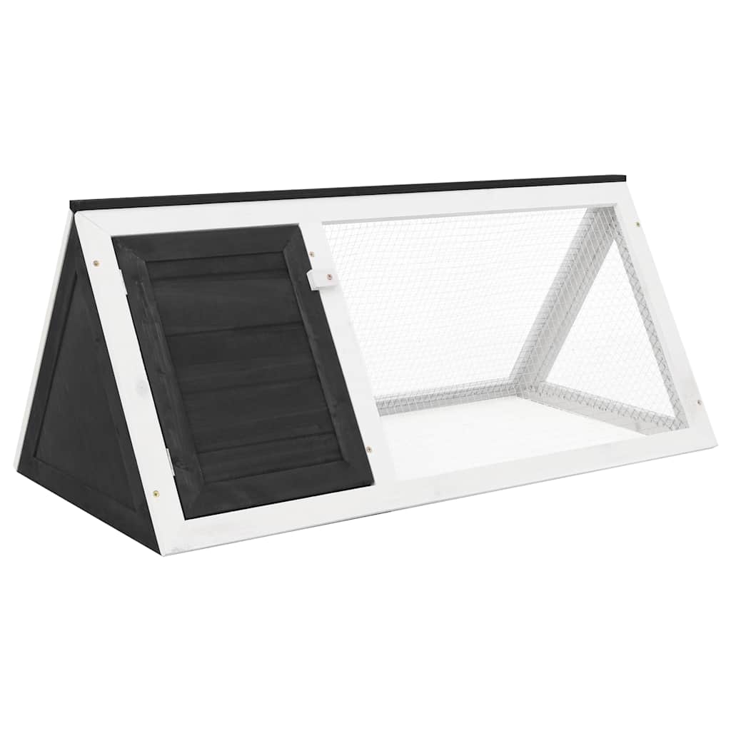 Vidaxl Kaninchen Loft Holzgrau