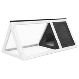 Vidaxl Kaninchen Loft Holzgrau - afbeelding 3