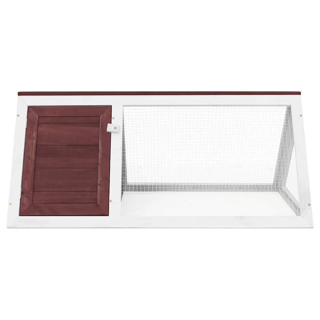 Vidaxl Kaninchen -Loft Holzbraun