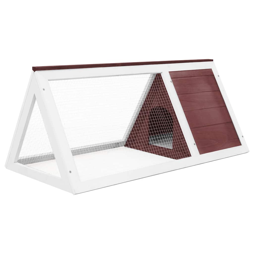 Vidaxl Kaninchen -Loft Holzbraun